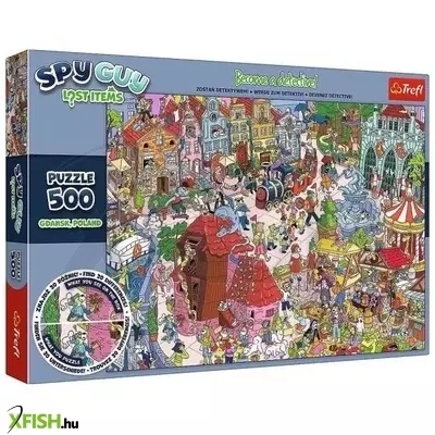Trefl: Spy Guy Gdansk városa nyomozós képkereső puzzle - 500 darabos