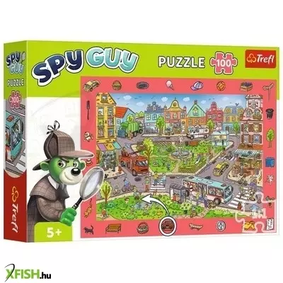 Trefl: Spy Guy Kisvárosi nyomozós képkereső puzzle - 100 darabos