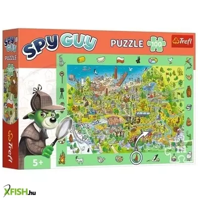 Trefl: Spy Guy Lengyelország nyomozós képkereső puzzle - 100 darabos
