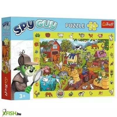 Trefl: Spy Guy Farm nyomozós képkereső puzzle - 24 darabos