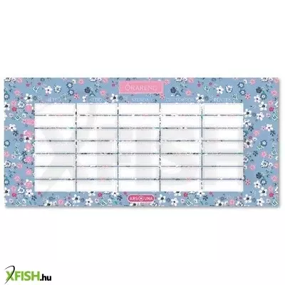 Pearl Blossom Blue: Egylapos virágmintás órarend