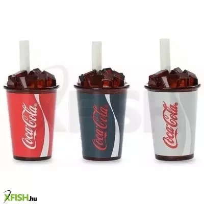 Hegyező radírral, Coca Cola logóval