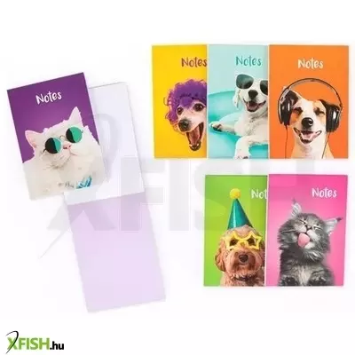 Trendhaus Happiness Mini jegyzettömb, 40 lapos - többféle