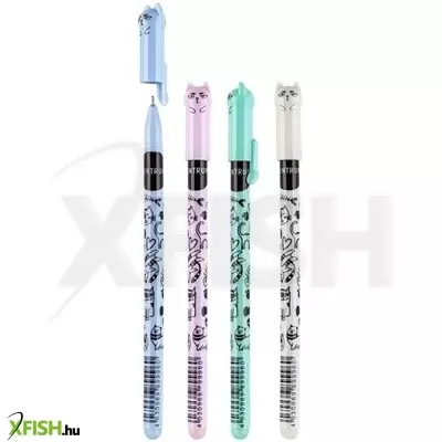 Centrum: Radírozható zselés toll cica mintával, 0,5 mm - többféle