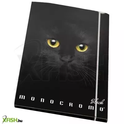 Pigna: Fekete gumis mappa állatmintával, A4 - többféle