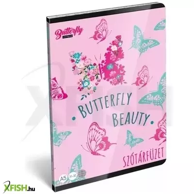 Cute Butterfly: Pillangó mintás szótárfüzet, A5