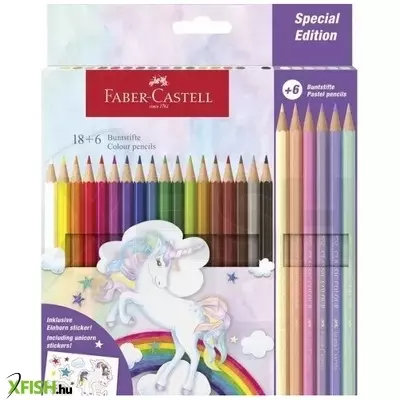 Faber-Castell: Színes ceruza készlet - 18 + 6 db-os