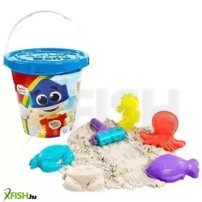 Super Sand: Szuper homok szett vödörben, homokozó formákkal