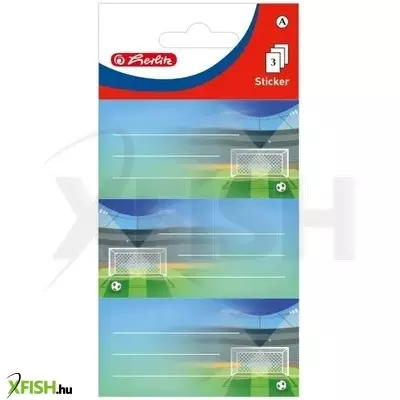 Herlitz: Füzetcímke, 9 db-os - Foci