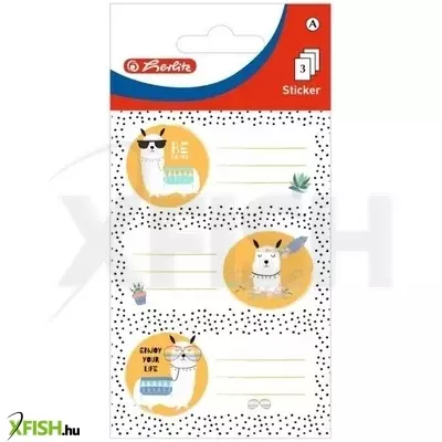 Herlitz: Füzetcímke, 9 db-os - Láma