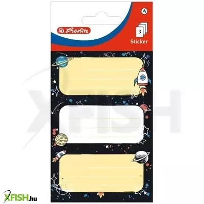 Herlitz: Füzetcímke, 9 db-os - Világűr