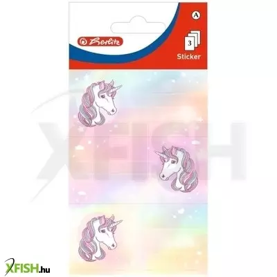 Herlitz: Füzetcímke, 9 db-os - Unikornis