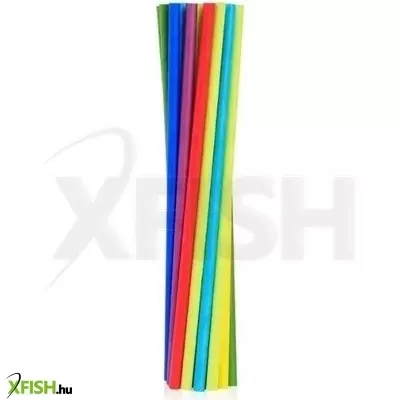 Színes papírszívószál, 20 cm - 24 db-os