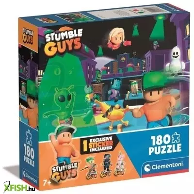 Clementoni: Stumble Guys 3. széria - 180 darabos puzzle ajándék matricával