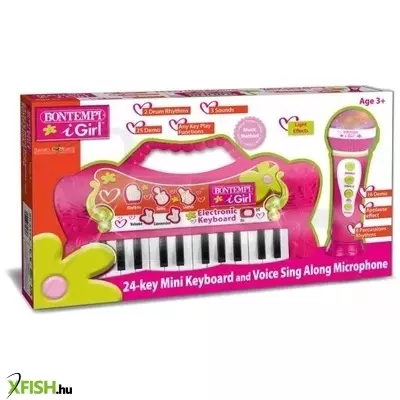 Bontempi: 24 billentyűs játékszintetizátor mikrofonnal