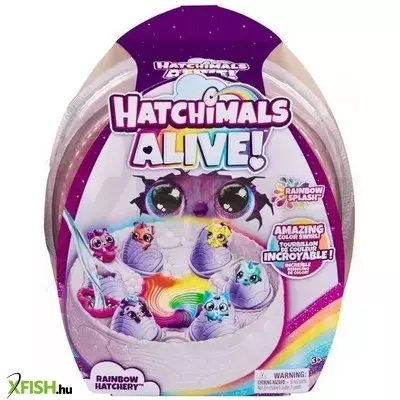 Hatchimals: Hatchimals Alive! szivárvány színű keltető - 6 db-os