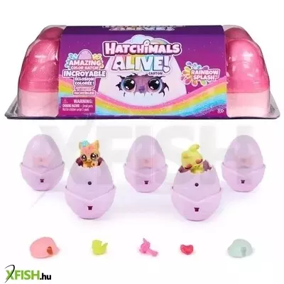 Hatchimals: Hatchimals Alive! tojástartó - 5 db-os