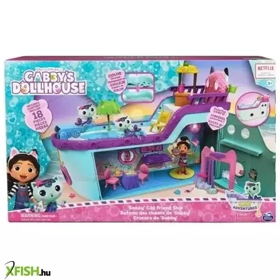 Gabi babaháza: Gabi hajója játékszett 18 db figurával