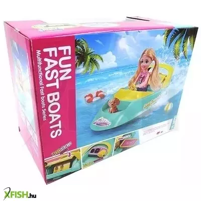 motorcsónak szett babával - 9 db-os