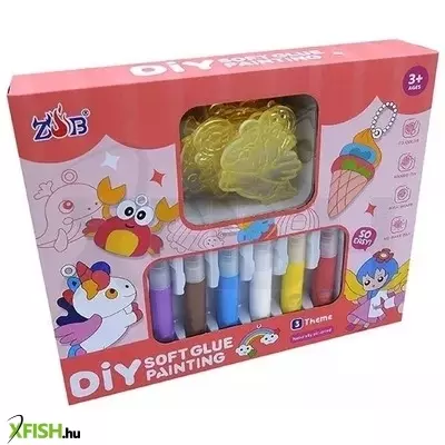 kulcstartó készítő készlet hercegnő mintákkal - 9 db-os