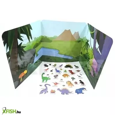 Oktatókönyv zselés matricákkal – Dinoszauruszok