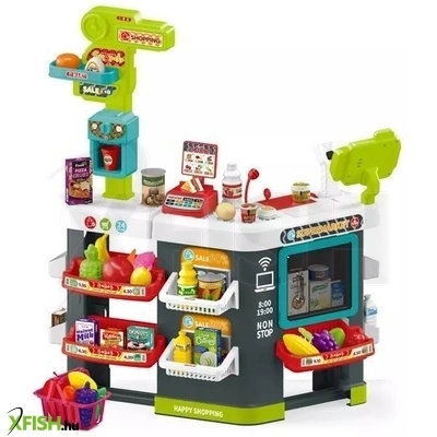 Szupermarket játékszett, zöld - 81 db-os