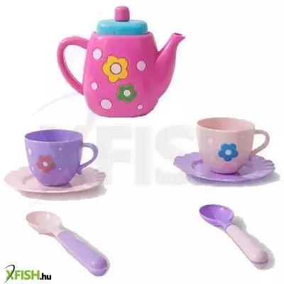 Virágmintás teakészlet