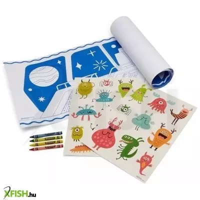 Crayola: Óriás színezőposzter űrmintákkal, zsírkrétával - 3 m