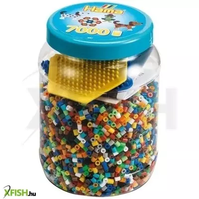 Vasalható gyöngy készlet tüskés alappal - 7000 db-os