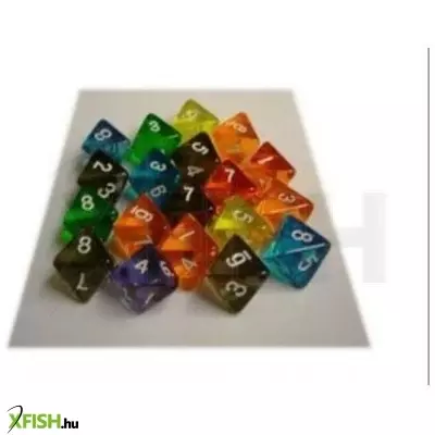 Dobókocka, nyolcoldalú, 20 mm - többféle