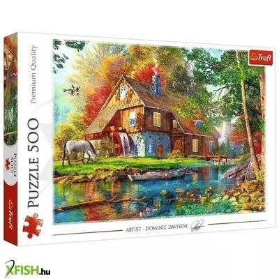 Trefl: Tanyasi ház a folyó mellett puzzle - 500 darabos