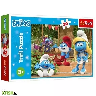 Trefl: Hupikék törpikék puzzle - 30 darabos