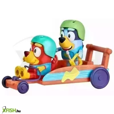bluey: gokart készlet 2 db figurával