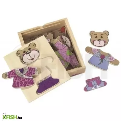 Eichhorn: Öltöztethető maci fa puzzle - többféle