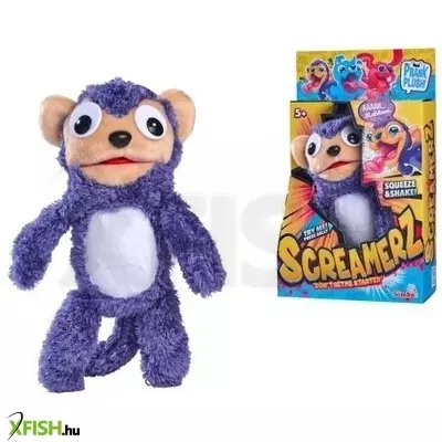 Simba: ScreamerZ interaktív sikító-nevető plüssfigura, 30 cm - Majom