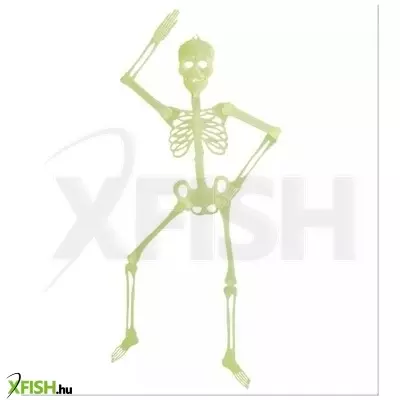 sötétben világító csontváz dekoráció - 90 cm