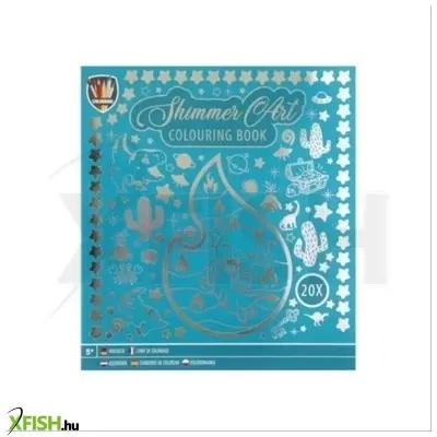 Grafix: Fényes kontúros színezőlapok, 24 x 22 cm - Kék