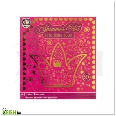 Grafix: Fényes kontúros színezőlapok, 24 x 22 cm - Rózsaszín