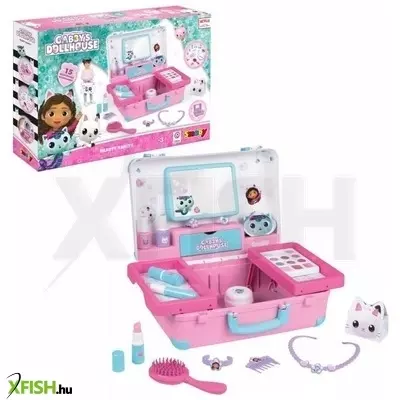 smoby: gabi babaháza szépségszalon pipere koffer tükörrel