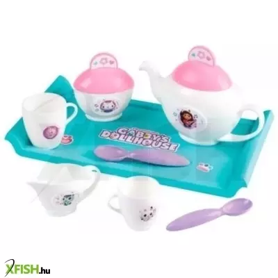 smoby: gabi babaháza teáskészlet - 12 db-os