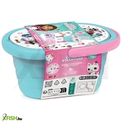 smoby: gabi babaháza piknik kosár játékszett - 21 cm