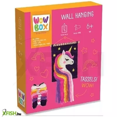 wow box: csináld magad makramé fali dísz - unikornis