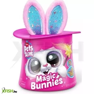 Zuru: Pets Alive Magic Bunnies Varázsnyuszi kalapban, 1. széria, 33 cm - többféle