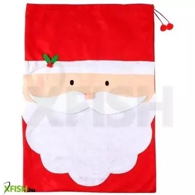 Mikulás mintájú zsák - 50 x 70 cm