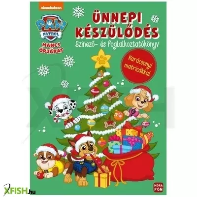 Mancs Őrjárat: Ünnepi készülődés színező- és foglalkoztatókönyv karácsonyi matricákkal
