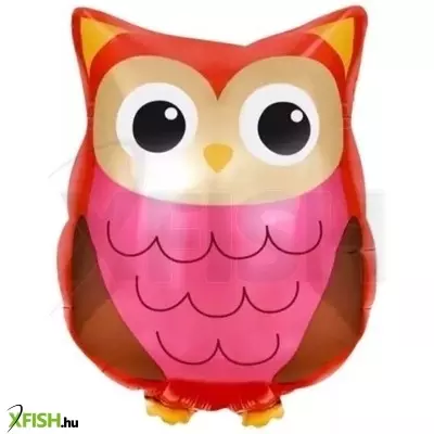 Bagoly alakú fólia lufi - 40 x 35 cm