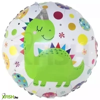 Szülinapos dinoszaurusz mintás fólia lufi - 36 cm
