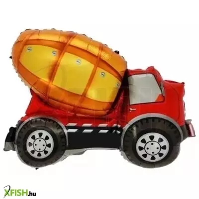 Betonkeverő alakú fólia lufi - 47 x 67 cm