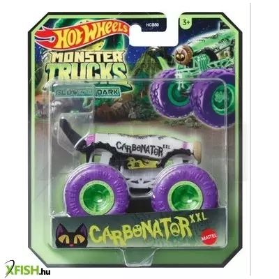 Hot Wheels: Sötétben világító Monster Trucks - Carbonator XXL