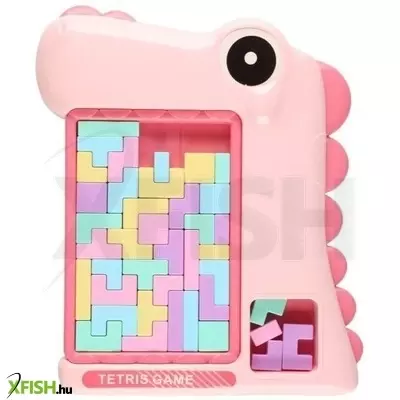Dinoszaurusz formájú tetrisz játéktábla - Pink